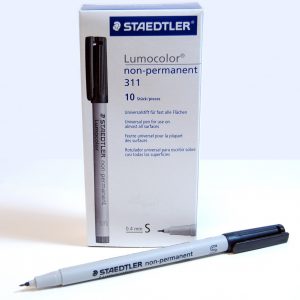 Graphtec- fiber- tip- pen- black- LUMOCOLOR-311-BLK
